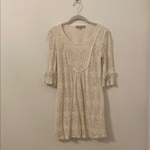 Cream Lace Dress